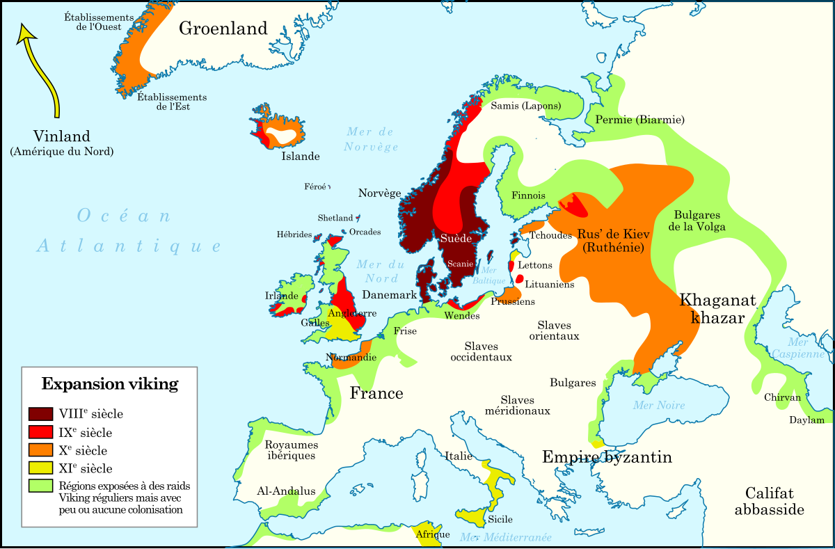 carte des expention viking